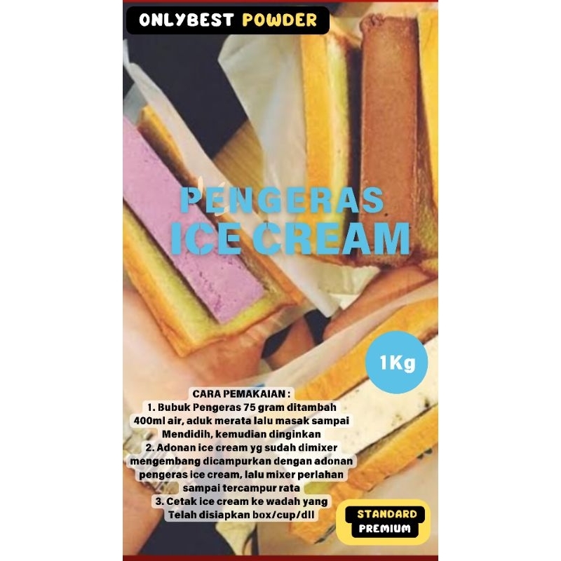 

Pengeras Ice Cream 1kg / Pengeras Es Krim / Pengeras Es Cream