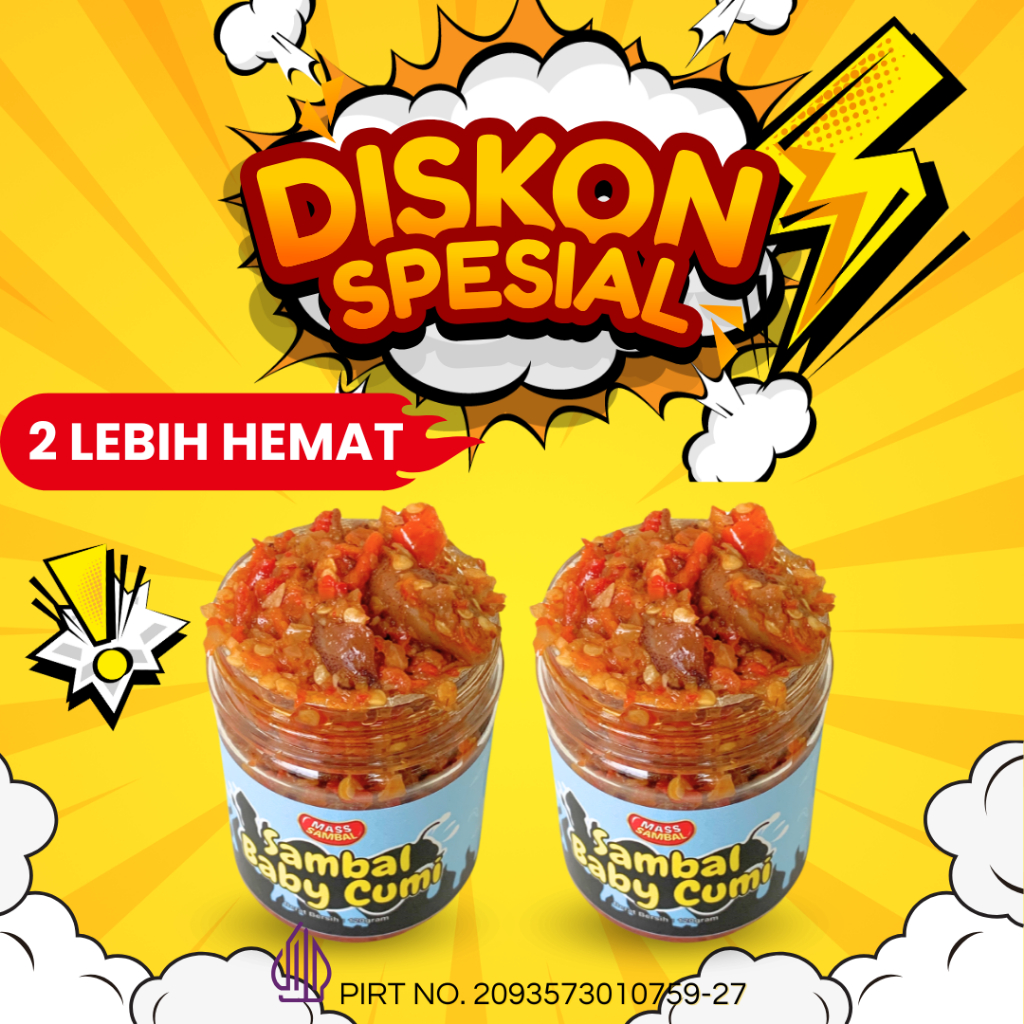 

Mass Sambal - Paket Hemat Sambal Baby Cumi 2pcs