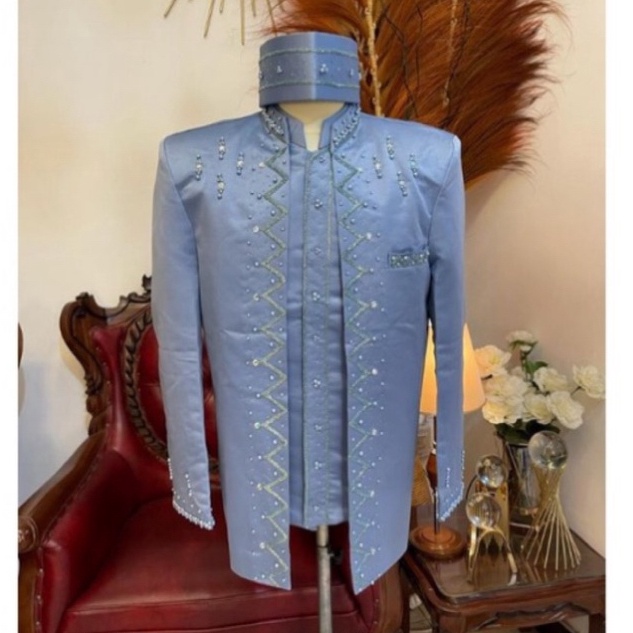 Beskap pengantin Jumbo  Beskap pengantin XXXL  Beskap pengantin putih  Beskap pengantin pri jumbo  B