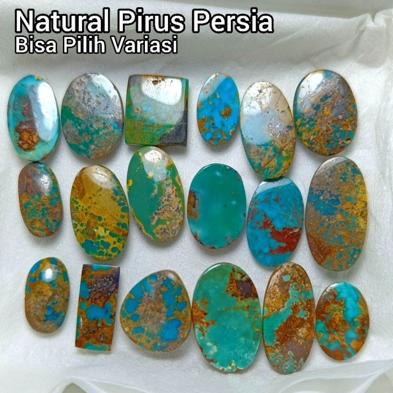 Batu Pirus Persia Hijau Natural / Losstune Pirus Persia / Pirus Persia Hijau High Quality 001