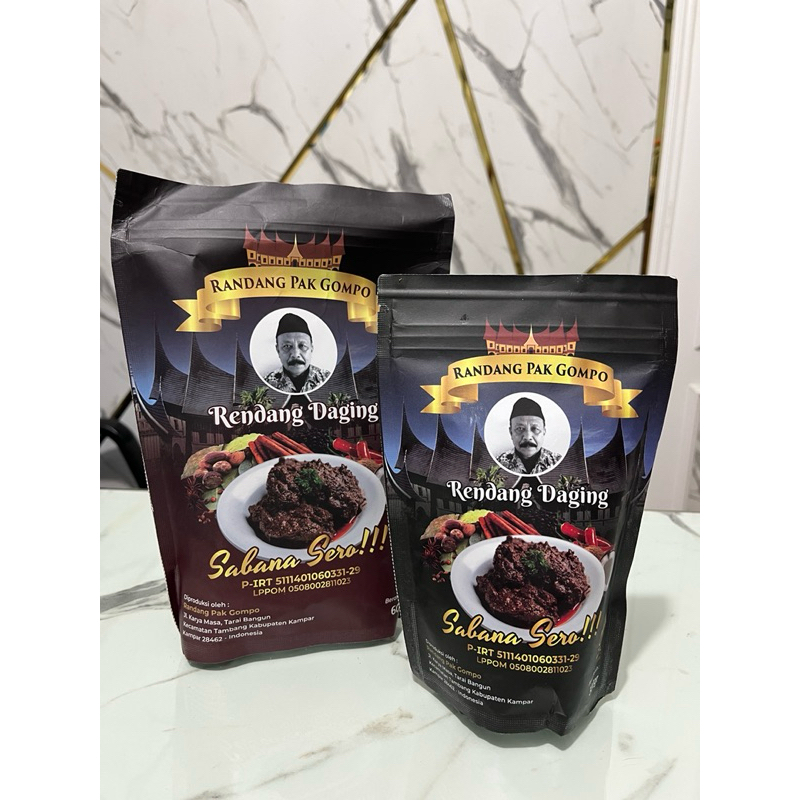 

Rendang Pak Gompo (Rendang Pekanbaru Frozen)