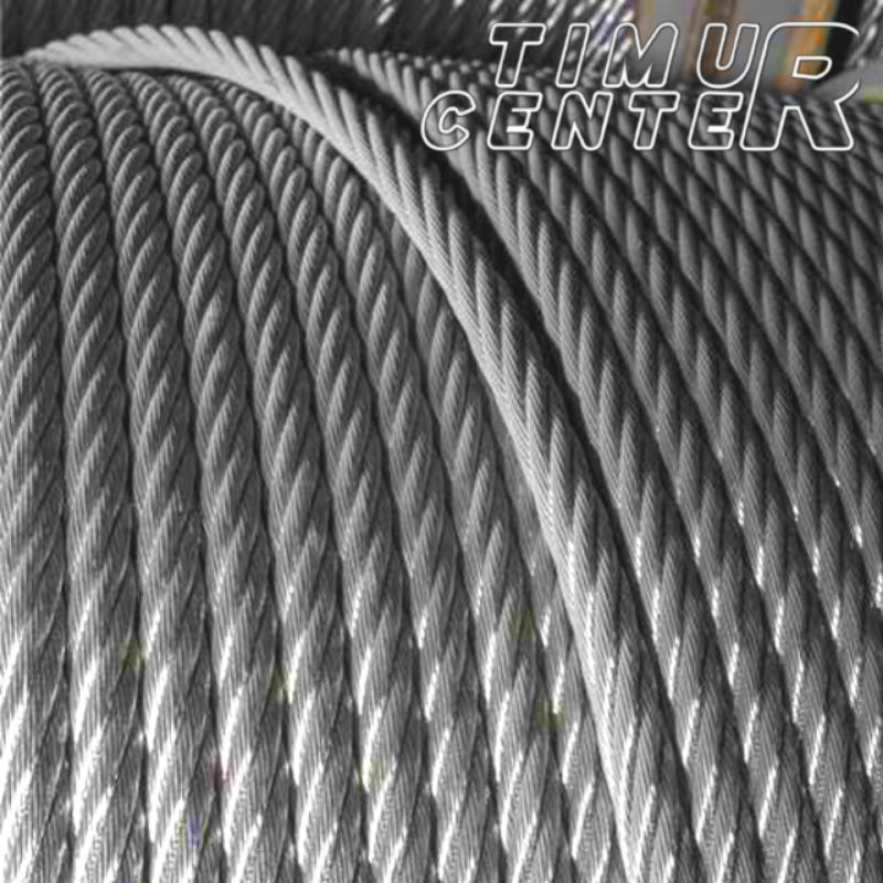 Tali kawat seling full baja ukuran 2mm 3mm 4mm 5mm 6mm 8mm 10mm 12mm sling ful baja