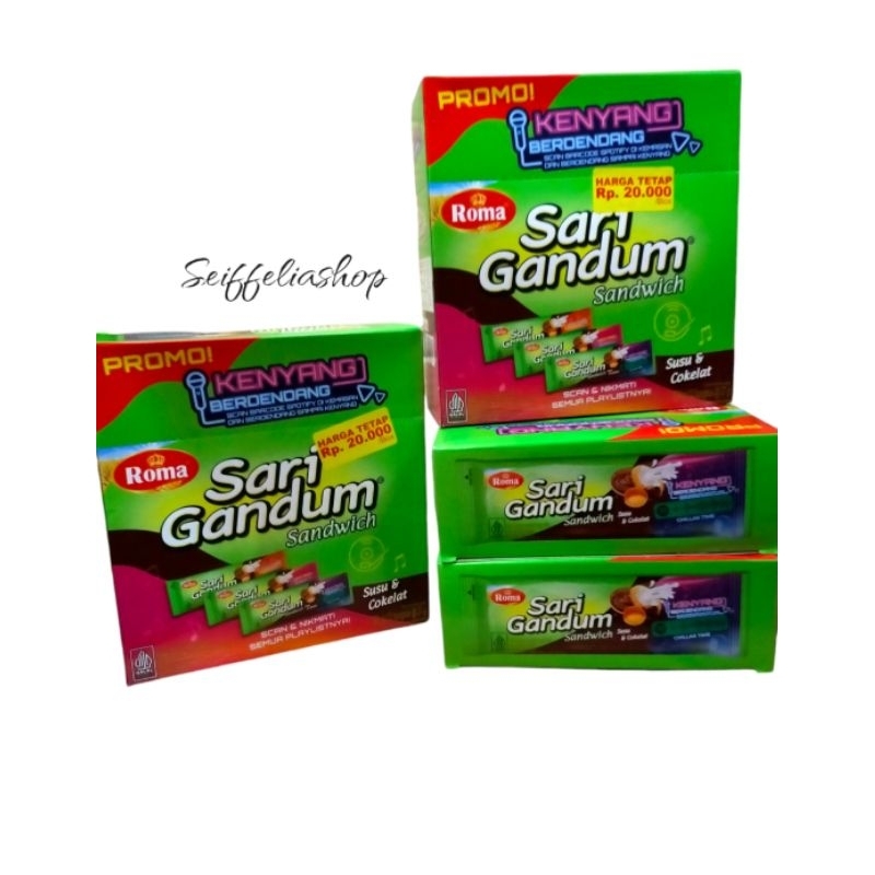

BISKUIT ROMA SARI GANDUM Sachet / box @ 27 gram