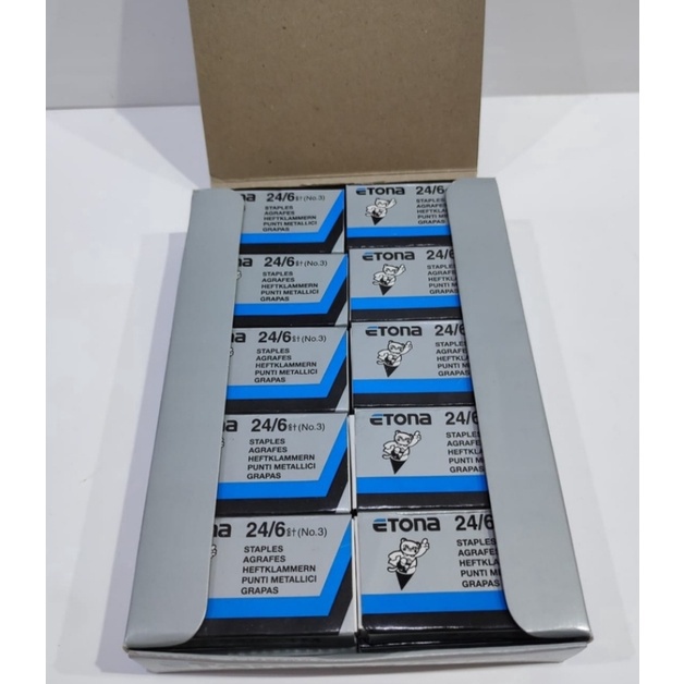 

berkualitas 246 Staples 2 box STAPLES ETONA STAPLES no 3 ORI Produk Lokal garansi seumur hidup