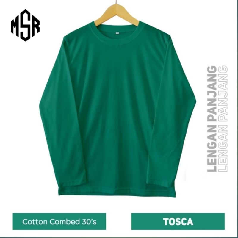 Kaos Polos panjang/ Kaos polos/ Kaos Polos Cotton Combeds 30 s tosca