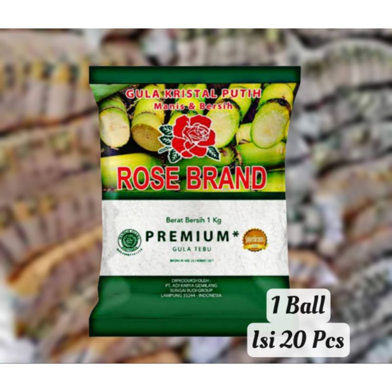 

Gula Rosebrand Premium 1Kg (1Ball isi 20pcs)