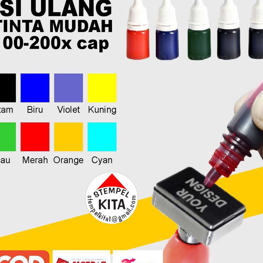 

HJ6 tinta stempel otomatis 5 ml