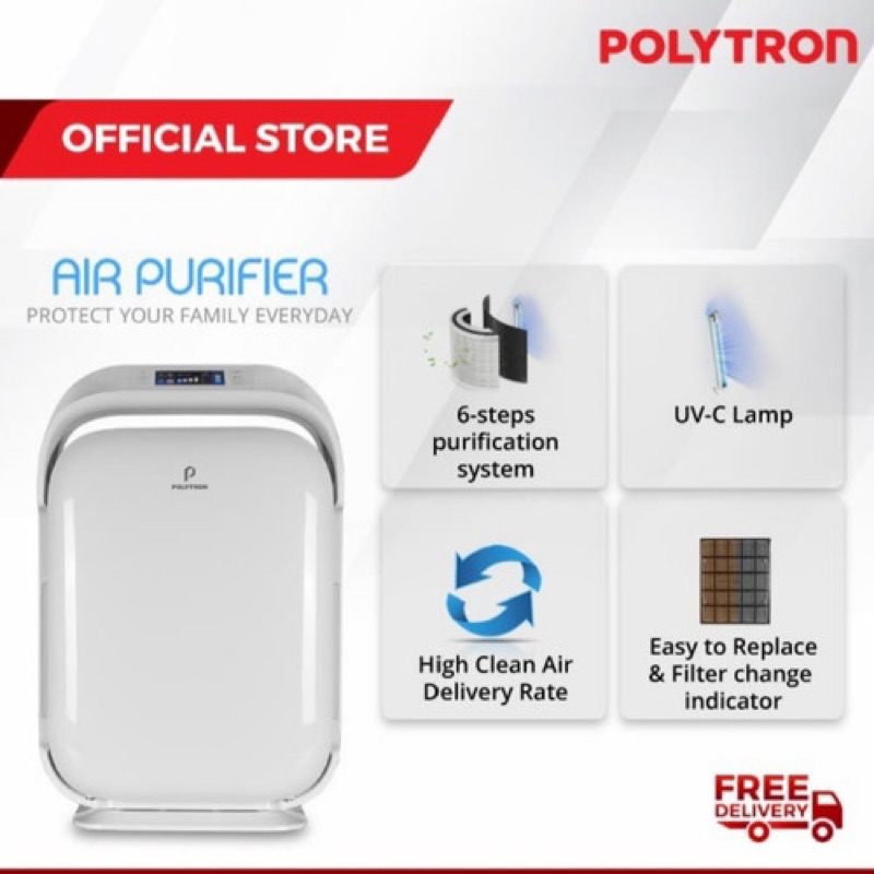 POLYTRON AIR PURIFIER PAP 160 UV Sterilizer & 6 in 1 HEPA Filter POLYTRON AIR PURIFIER POLYTRON PURI