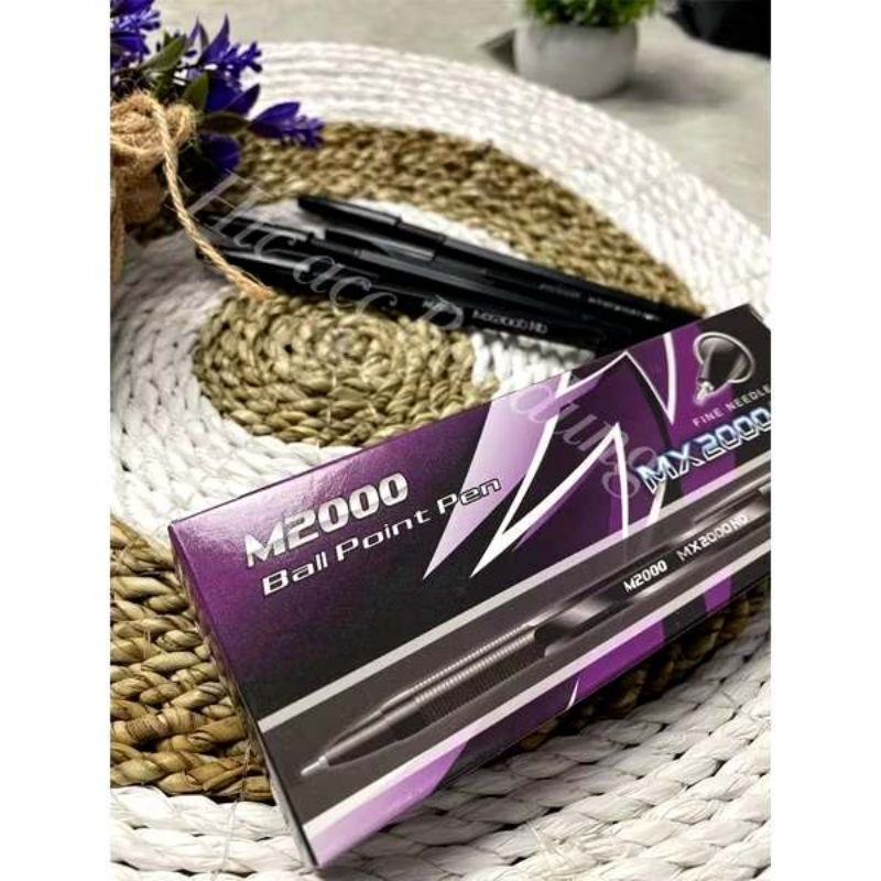 

(12 pcs) Pulpen M2000 Honaga hitam 0.5mm / Pena tinta hitam / ballpoint hitam