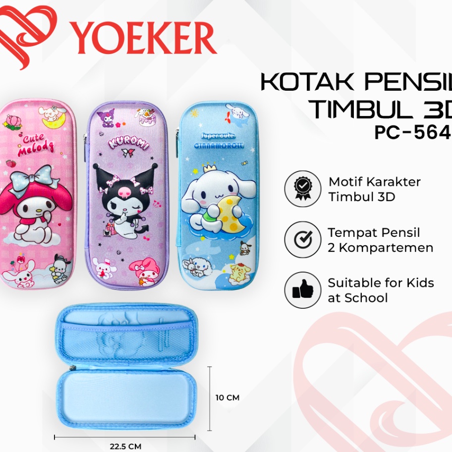 

Terjangkau 1 PCS Tempat Pensil Pencil Case Kotak Pensil Timbul 3D Fancy Anak Unicorn