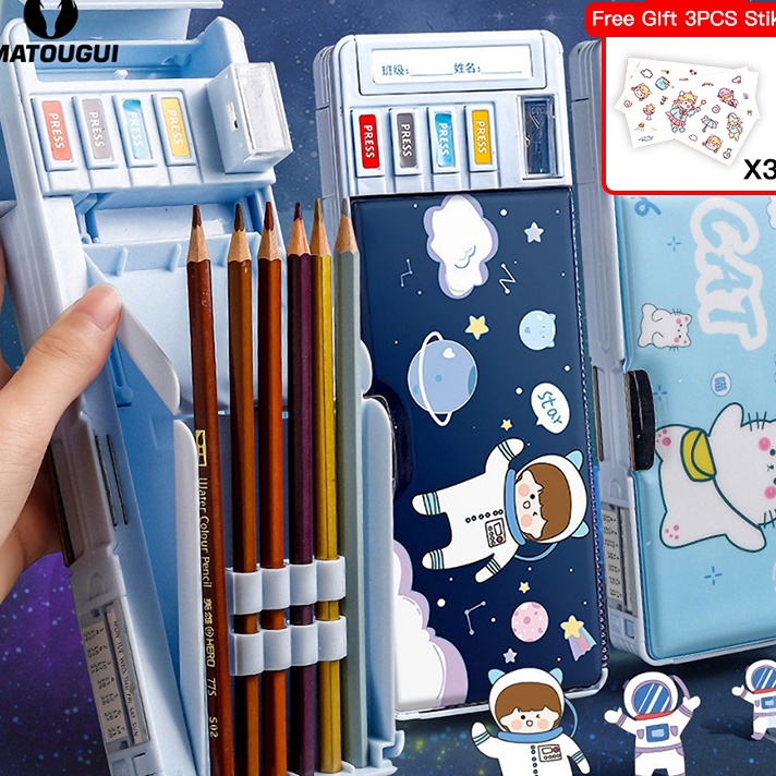 

FG2 MATOUGUI Kotak PensilTempat Pensil Bahan Plastik Multifungsi UntukMultifungsi Kotak Penyimpanan Alat Tulis