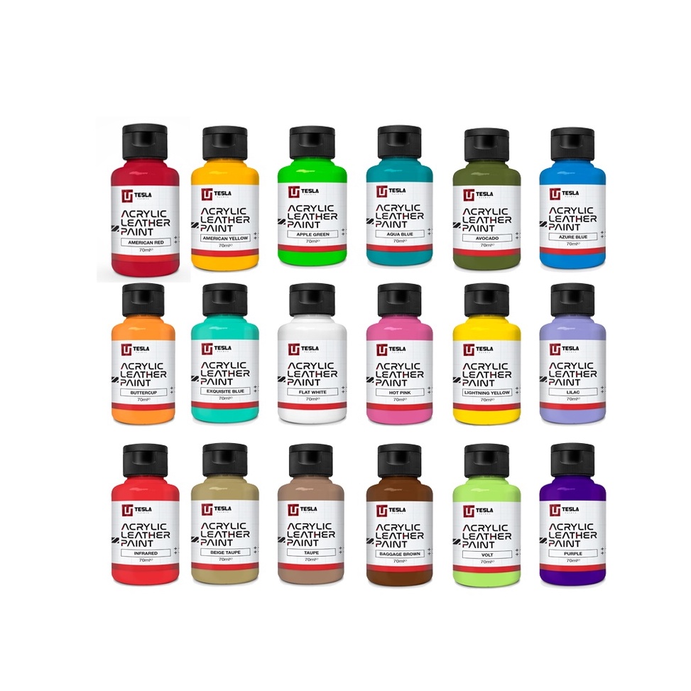 

KODE A42G Tesla Acrylic Leather Paint 7ml Part 2 Cat Sepatu Canvas Suede Cat Kulit Cat Tas Dompet Leather Paint Untuk Bahan Sintesis