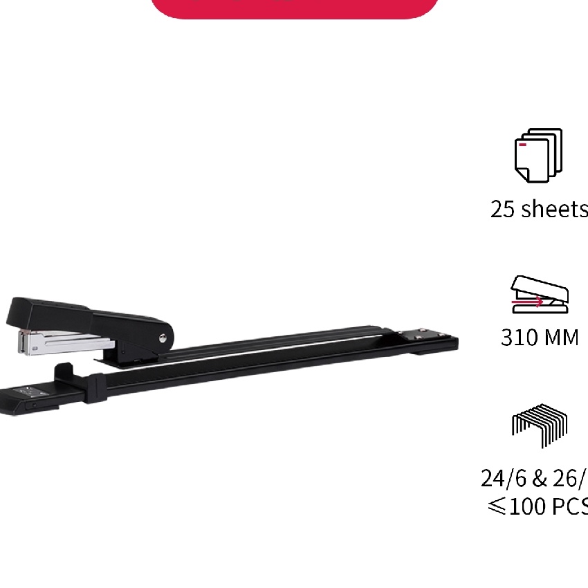 

HJ6 Deli Stapler panjang untuk jangakauan 25sheet E334