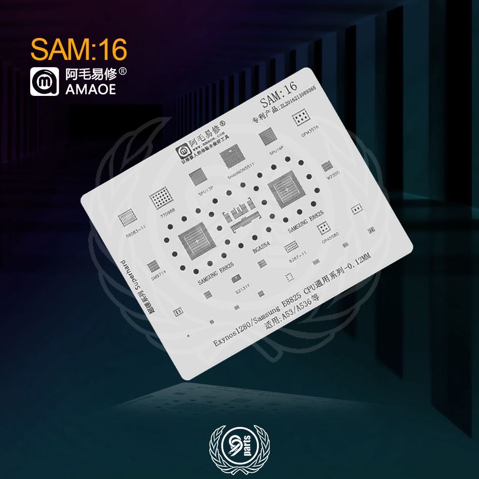 Keluaran Terbaru Plat Cetakan IC Amaoe Sam16 Original  Cetakan IC Amaoe Sam 16 Samsung E8825  Samsun