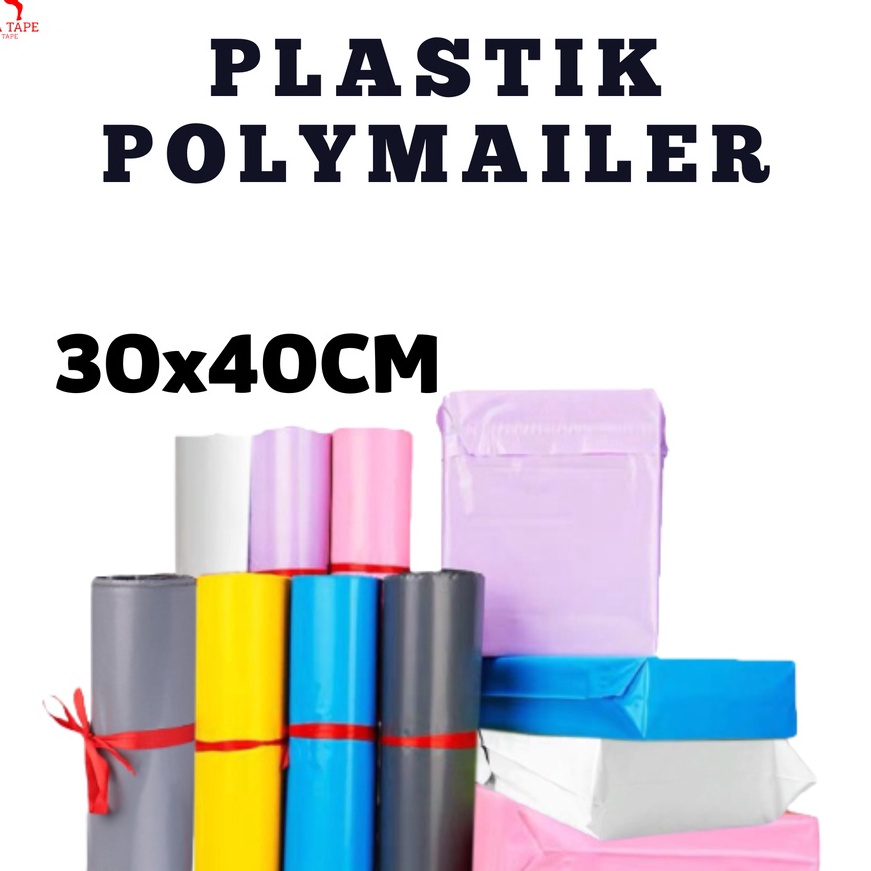 

Murah PLASTIK POLYMAILER Ksatria Tape Polymailer 3x4 isi 1 Plastik Packing Kemasan Packing Olshop COD