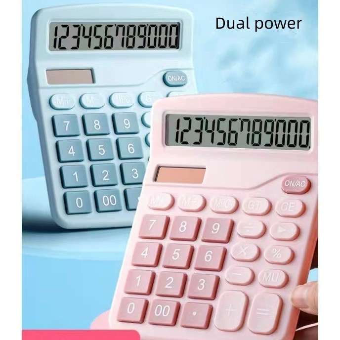 

FG2 kalkulator DX837B ATK14 Calculator 12 Dit Warna Pastelll TIDAK DISEI