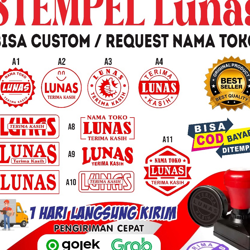 

Terbaik Stempel Otomatis Lunas Custom Nama