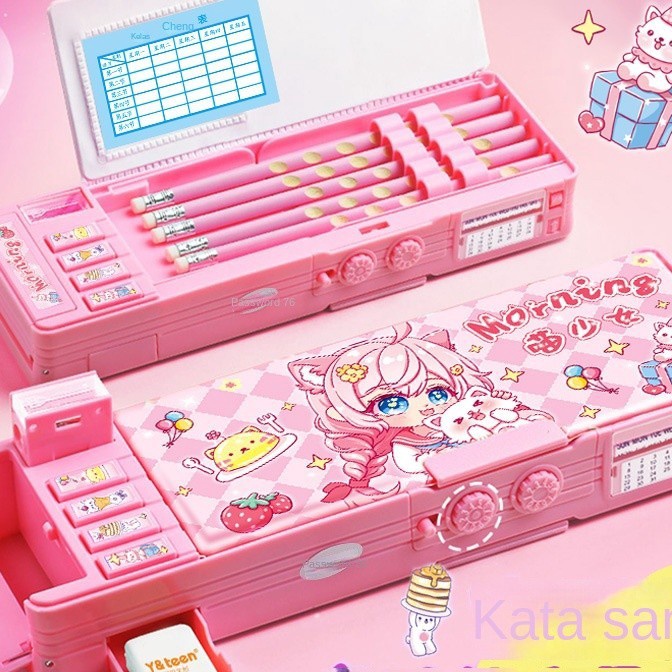 

Istimewa Kotak alat tulis gadis Kotak pensil kata sandi multifungsi wanita yang cocok untuk siswa kelas 13 TK