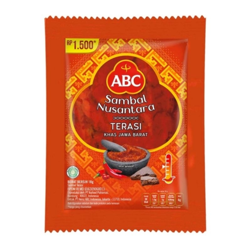 

sambal terasi abc sachet siap makan