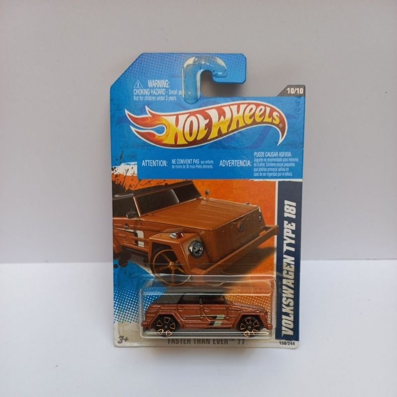 hot wheels volkswagen type 181 coklat