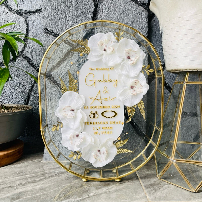 FRAME MAHAR OVAL 30x40/ MAHAR ANGGREK / MAHAR TERRARIUM