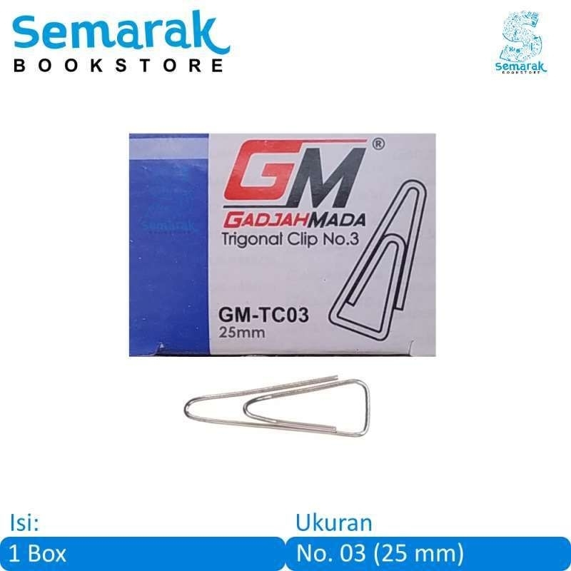 

paper clip no 3 merk Gadjah mada 1 pak