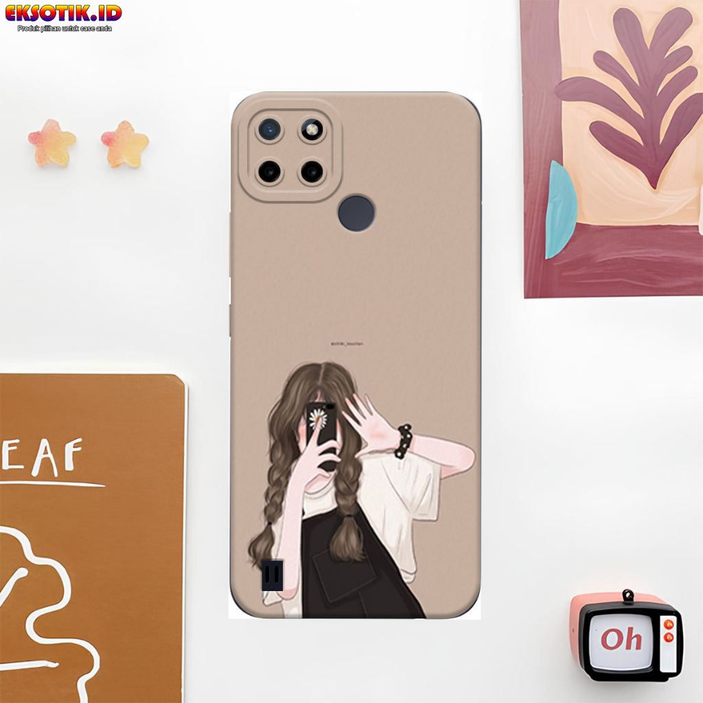 Case Realme C21Y C25Y - Casing Realme C21Y C25Y - Fashion Case - Silikon Realme C21Y C25Y  - Motif K
