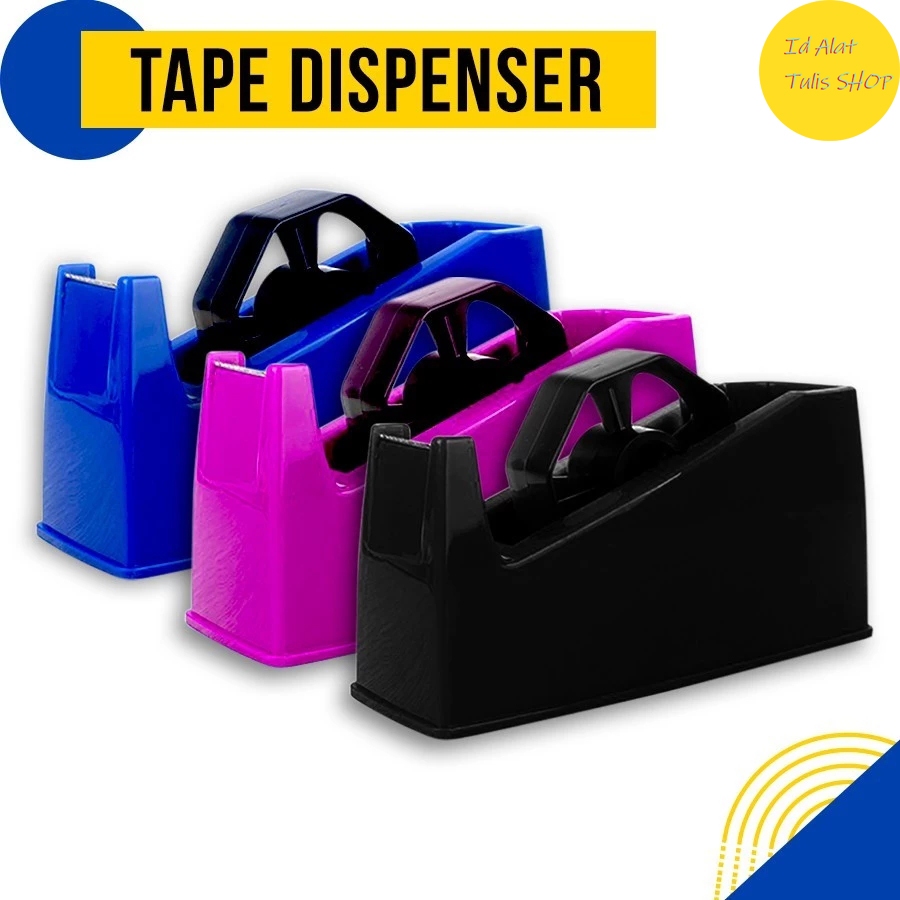 

Dispenser Selotip Berat Inti Besar dan Mini Alat Sekolah Kantor Plastik Acak