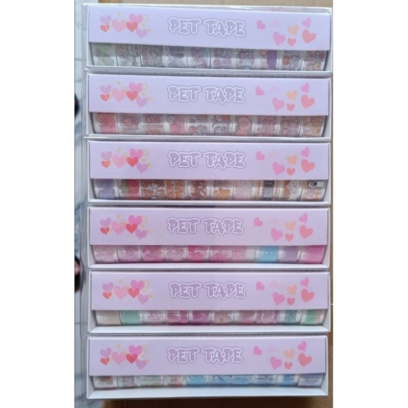 

Cute Pet Tape 1Pack 6set || Selotip Lucu || Isolasi Unik || Isolasi Motif