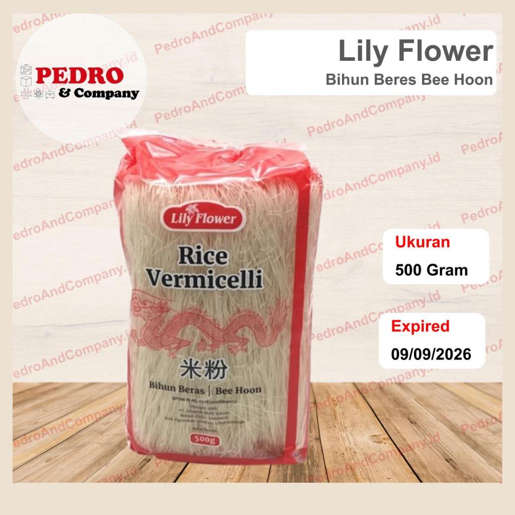 

Lily Flower Bihun Beres Bee Hoon 500 gram rice noodle bihon