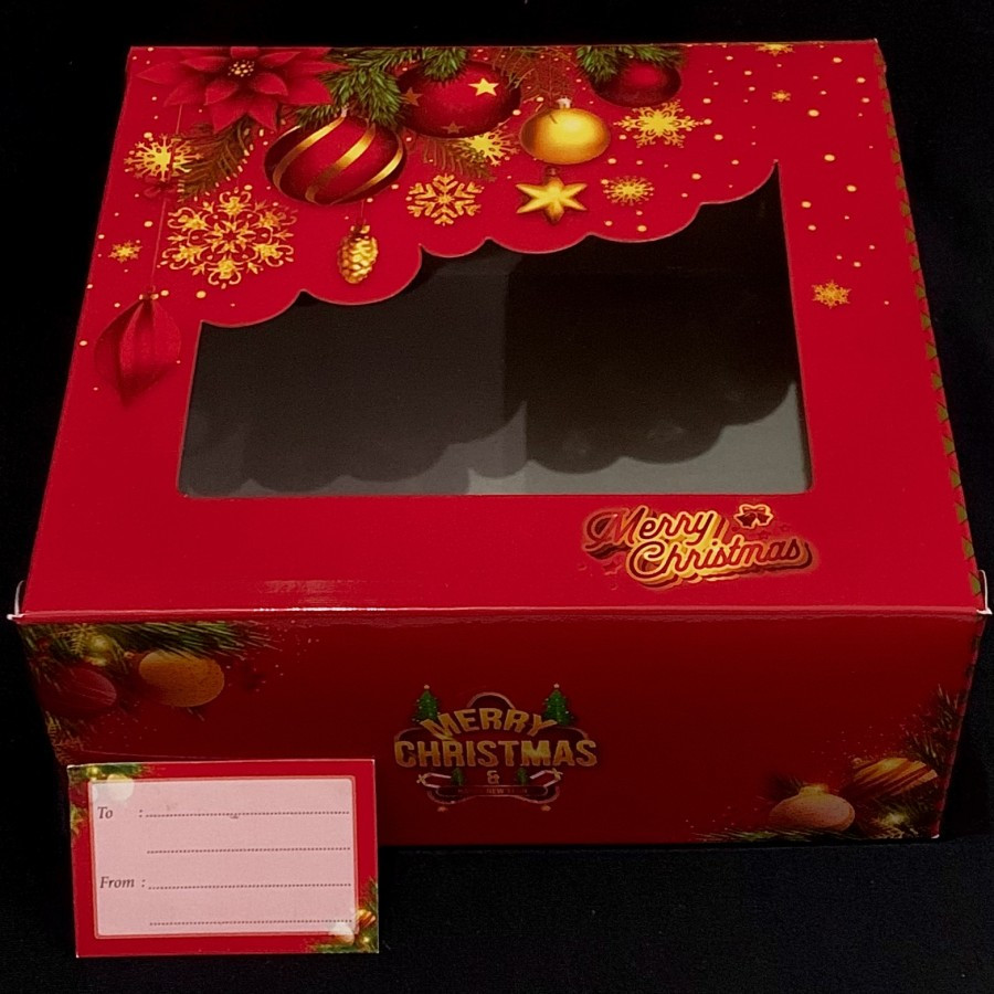 

(5 pcs) Box Mika Kue Hampers Natal Kardus Parcel Christmas Dus Natal 22x22x9cm