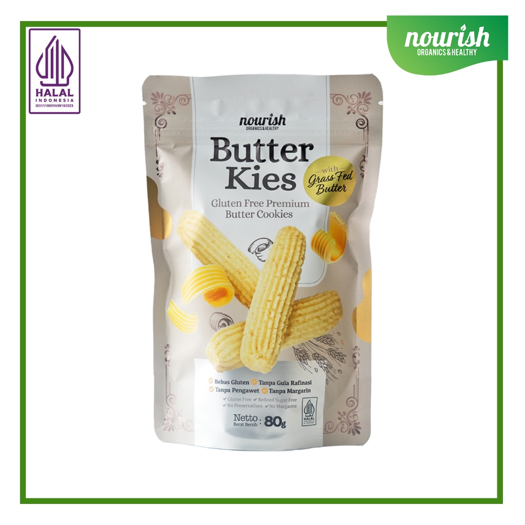 

Butter Kies - Gluten Free Premium Grass Fed Butter Cookies 80gr-Jkut