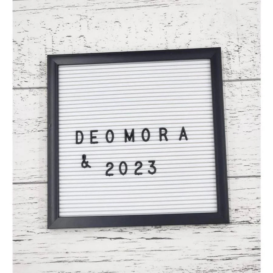 

PAPAN NAMA BAYI - Papan Huruf Letter Board/Sudah Termasuk Huruf - PUTIH-HITAM