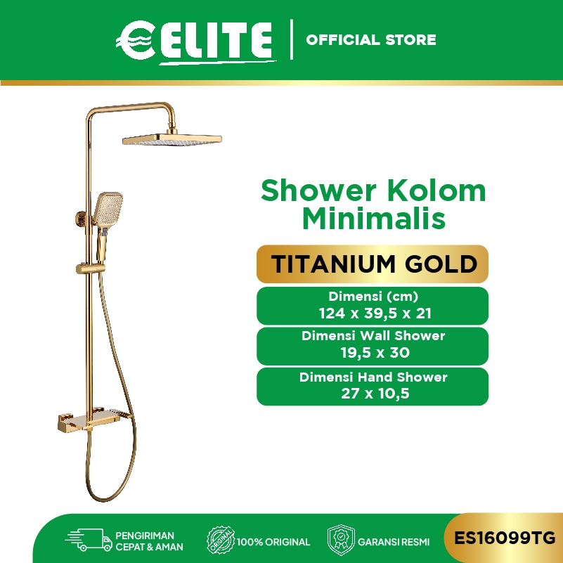 ELITE - Shower Kolom / Shower Set / Shower Kamar Mandi - Panas Dingin & Stainless Steel 304 Anti Kar