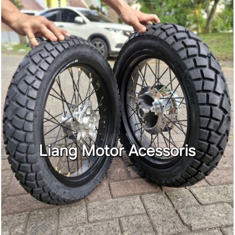 Wheelset Ban Set Velg Tromol Set Jari2 - Yamaha Vixion-R 155 / R15 V3 / R15 VVA / XSR 155 / MT 15