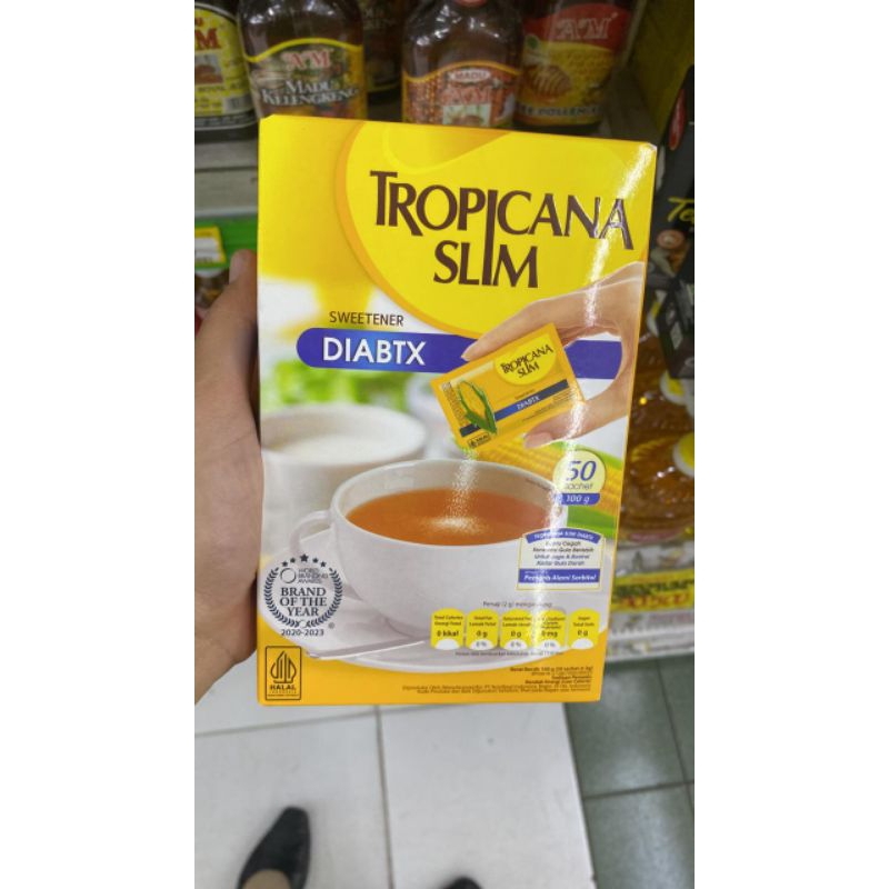 

Tropicana Slim Sweetener Diabetix isi 50 sachet