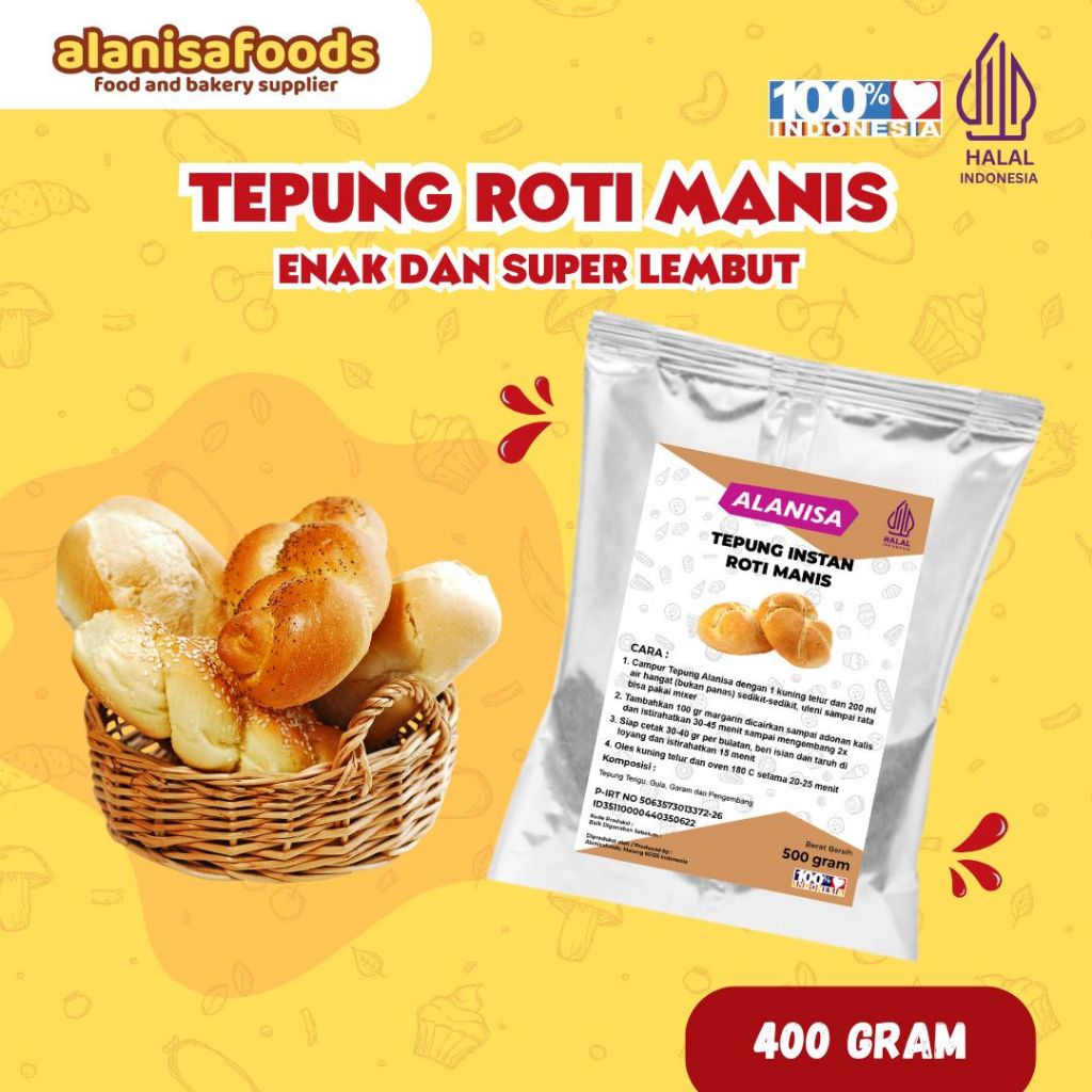 

TEPUNG PREMIX ROTI MANIS EMPUK 500GR