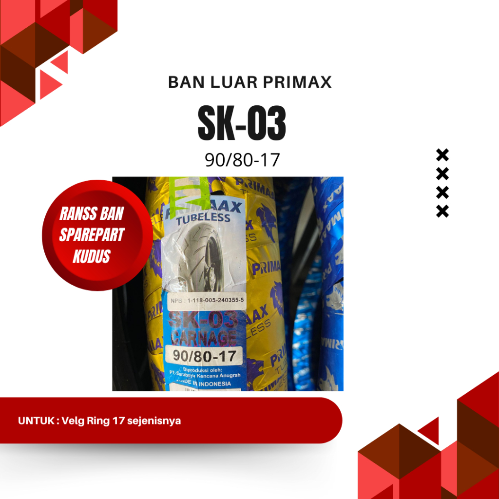 BAN LUAR PRIMAX SK-03 90/80-17