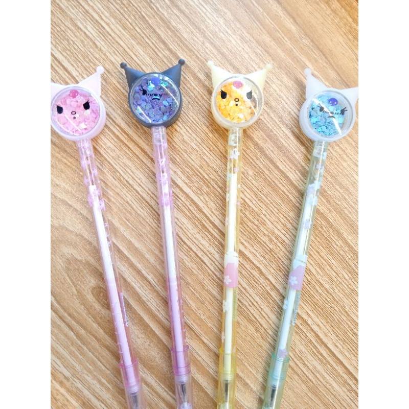 

Pulpen Karakter Kuromi Payet Gliter Lucu