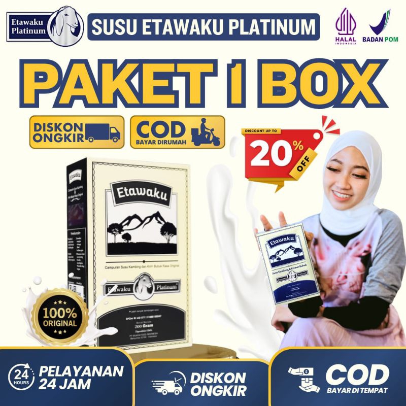 

ETAWAKU - Susu Etawa Premium Pilihan Tepat Untuk Masalah Tulang Sendi dan Sumber Energi Harian (F) B
