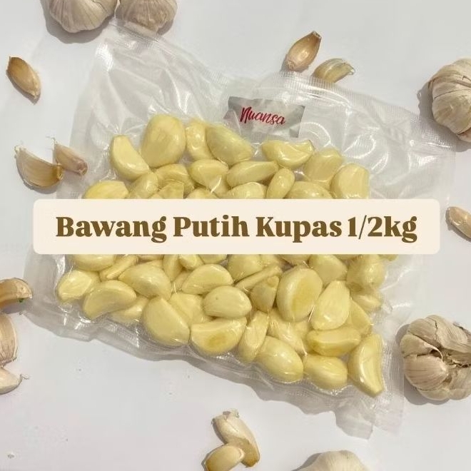 

Bawang Putih Kupas/Kating Kupas/Bawang Merah Kupas 1kg | No Busuk | Bersih