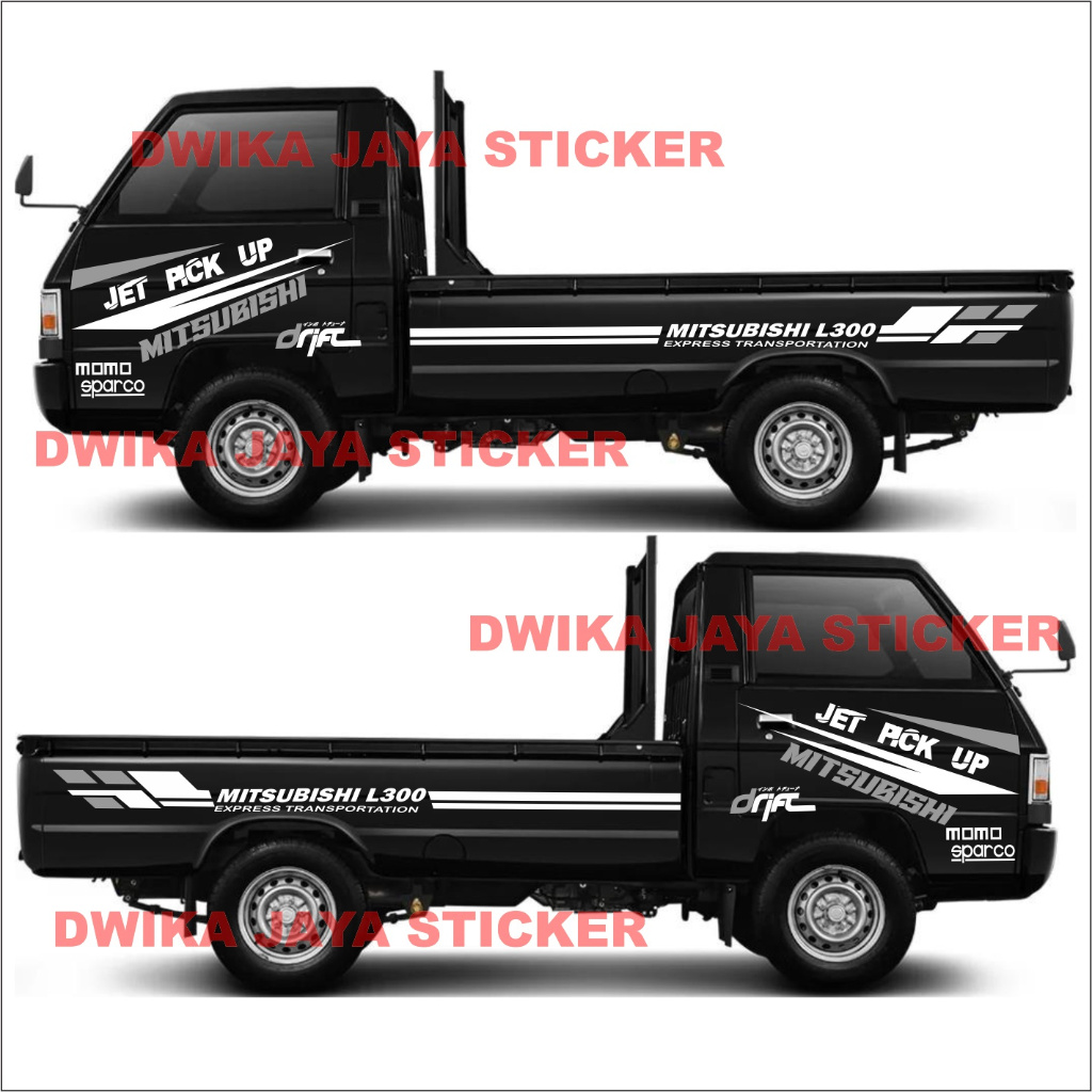 stiker mobil l300 cutting sticker mobil pick up mitsubishi stiker full budi terbaru