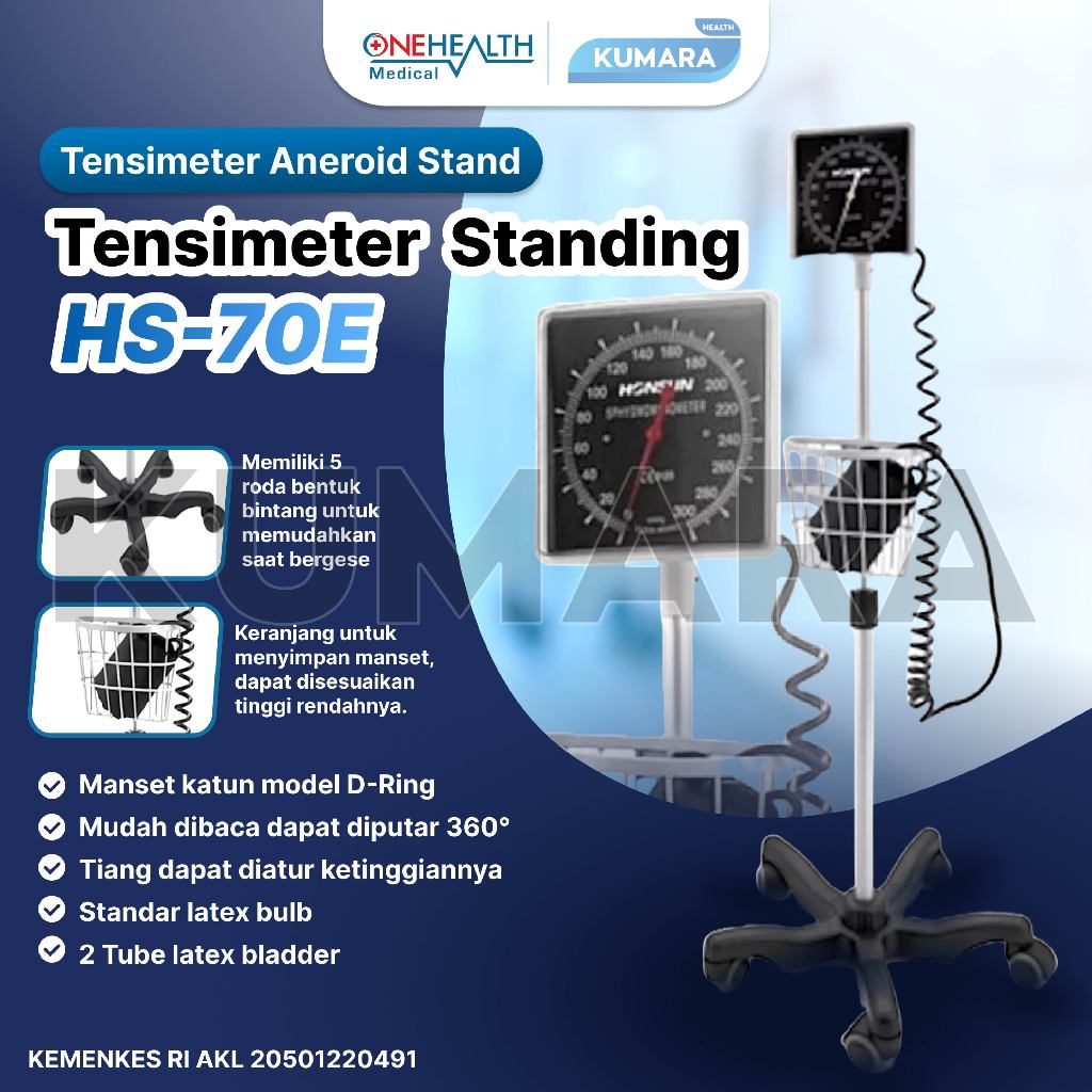 ONEHEALTH - Tensimeter Aneroid Stand HS-70E / Tensimeter Standing