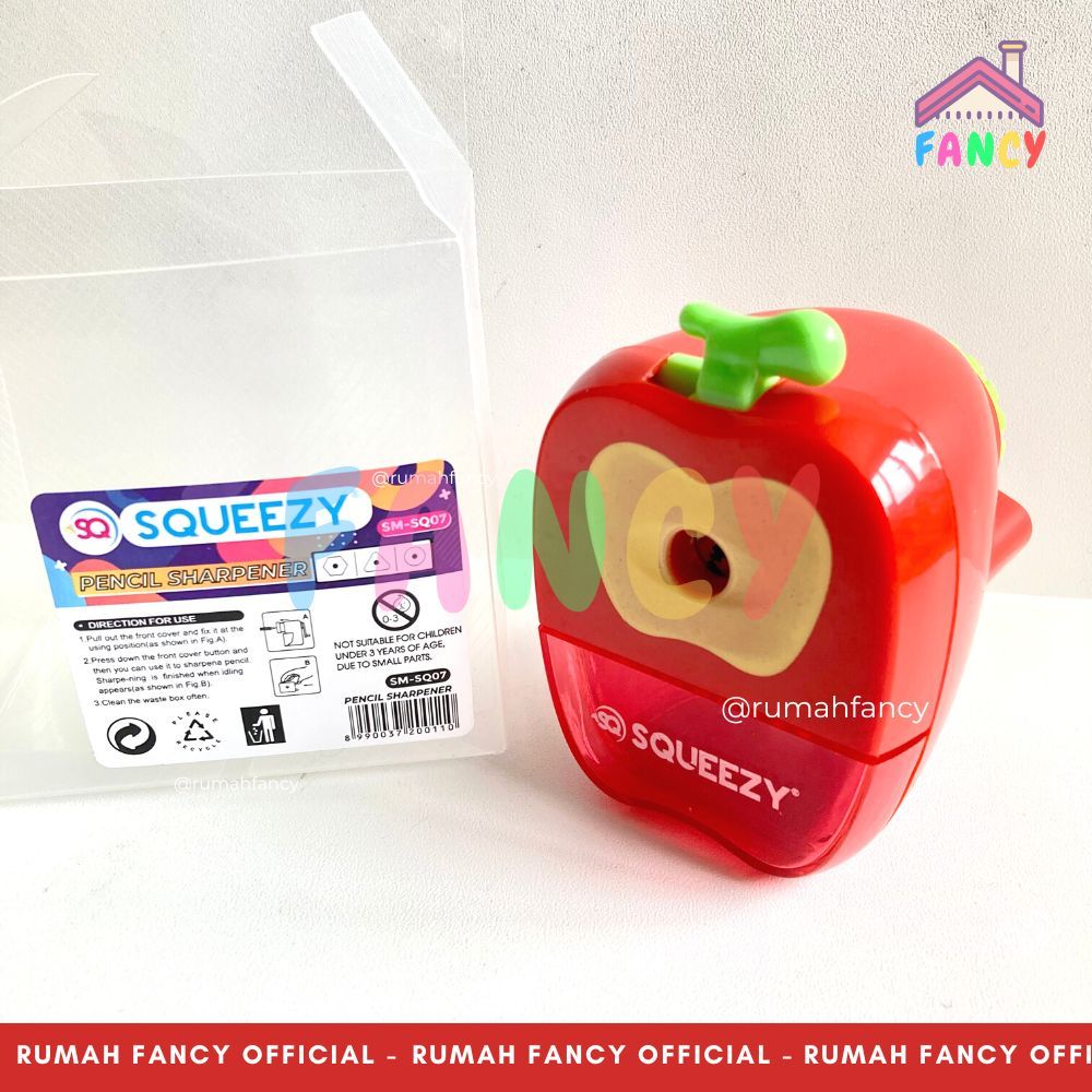 

FREE BUBBLE WRAP + DUS Serutan Rautan Meja/ Rautan Putar/ Duduk Fancy Fruit Buah Apel 717 Apple SQ07