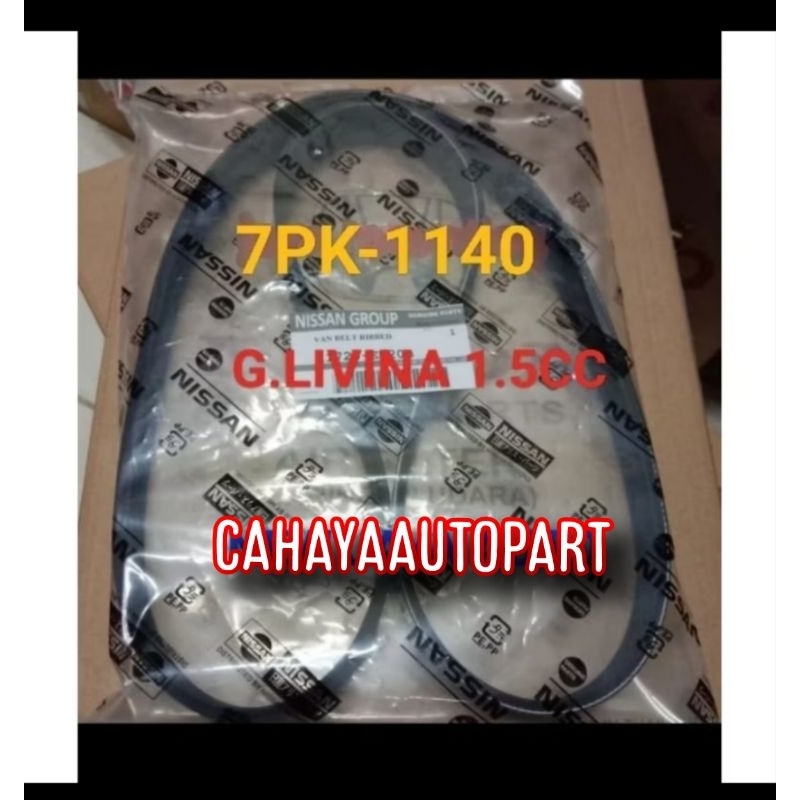 FAN VAN V BELT TALI KIPAS 7PK1140 NISSAN GRAND LIVINA 1.5CC 7PK-1140