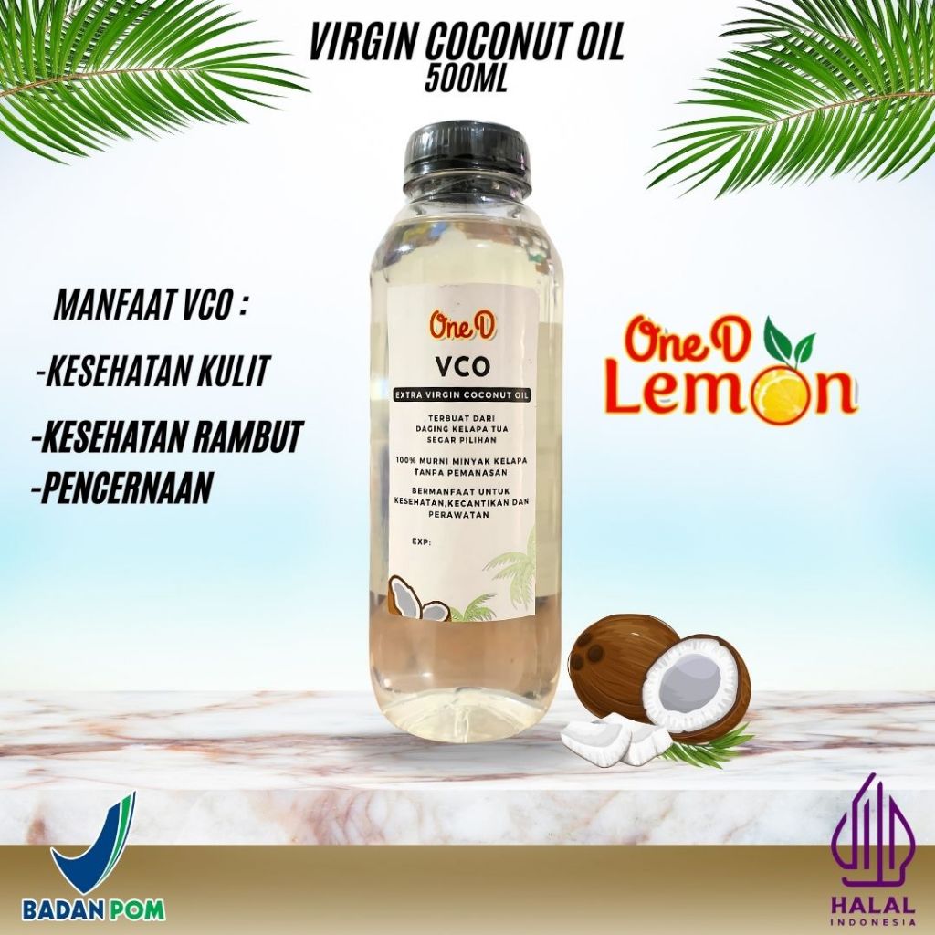 

ONEDLEMON-EXTRA VIRGIN COCONUT OIL 500ML ORGANIK PREMIUM QUALITY / MINYAK KELAPA MURNI