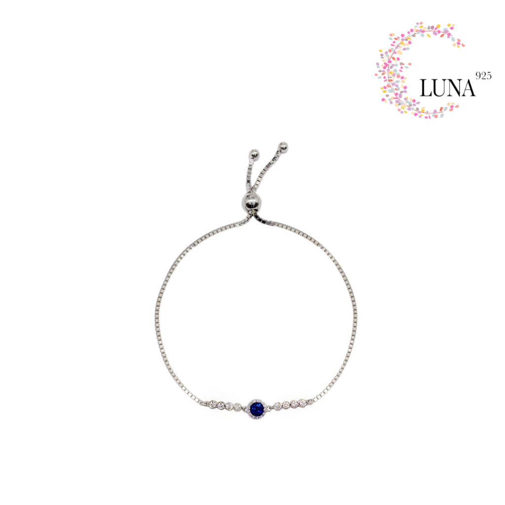 LUNA Perhiasan Wanita - Gelang Serut Perak Asli - Silver 925