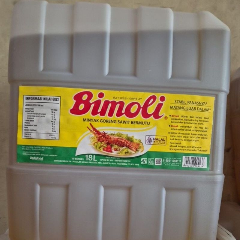 

Minyak Goreng Sawit Bimoli Klasik Jerigen 18 L