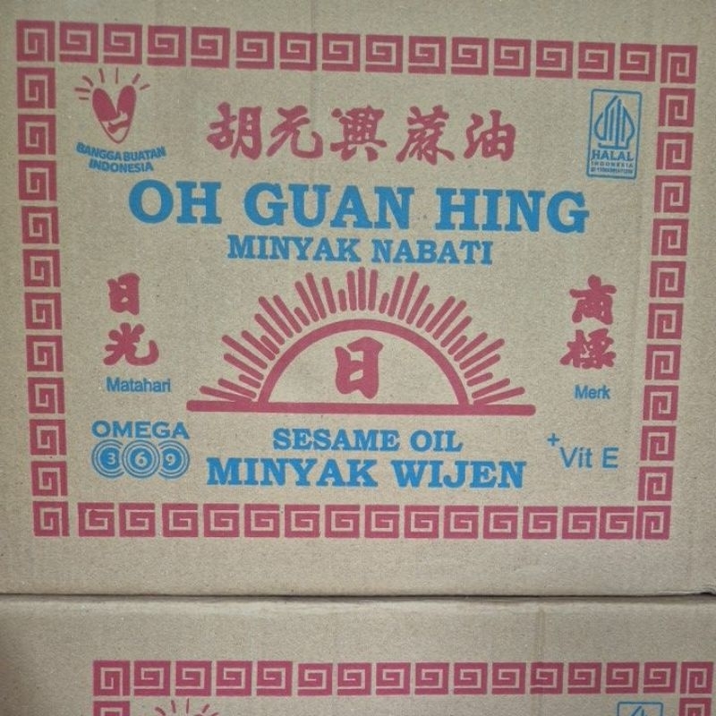 

Minyak Wijen Oh Guan Hing 600 ML x 24 Botol (Kartonan)