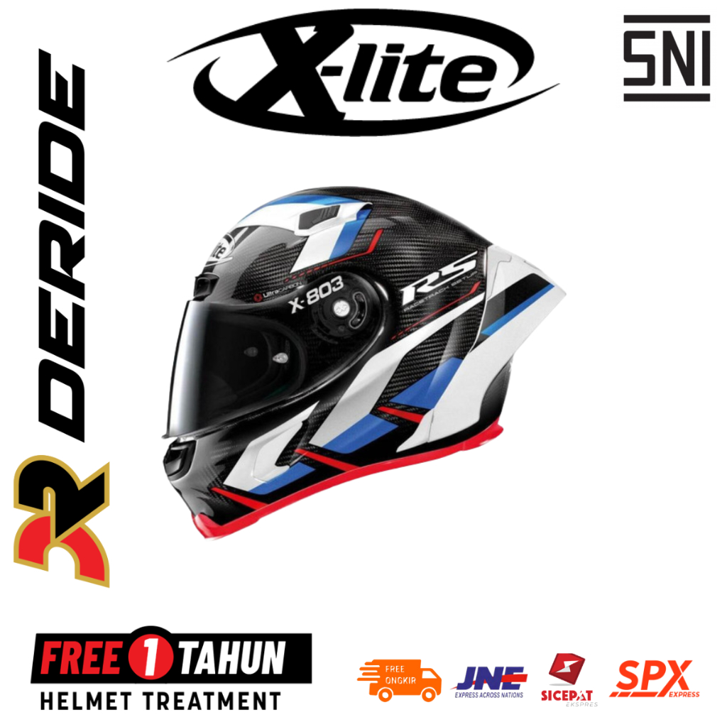 HELM XLITE X-803 RS ULTRA CARBON MOTORMASTER 055 FULL FACE SNI